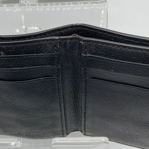 Coach Men's Leather Tri-Fold Wallet, Black - Picture 7 of 8